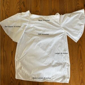 OAK + FORT Cream Gathered Top